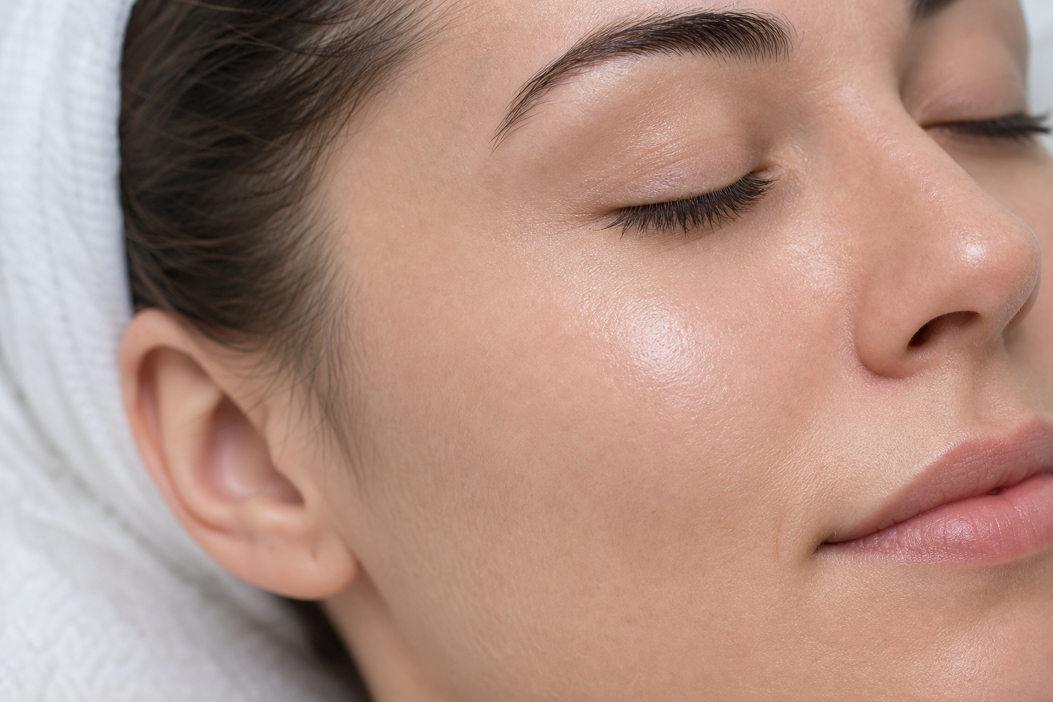 smooth radiant skin after chemical peel