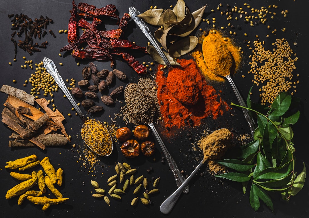 Ayurvedic spices and herbs used in dosha-balancing diets