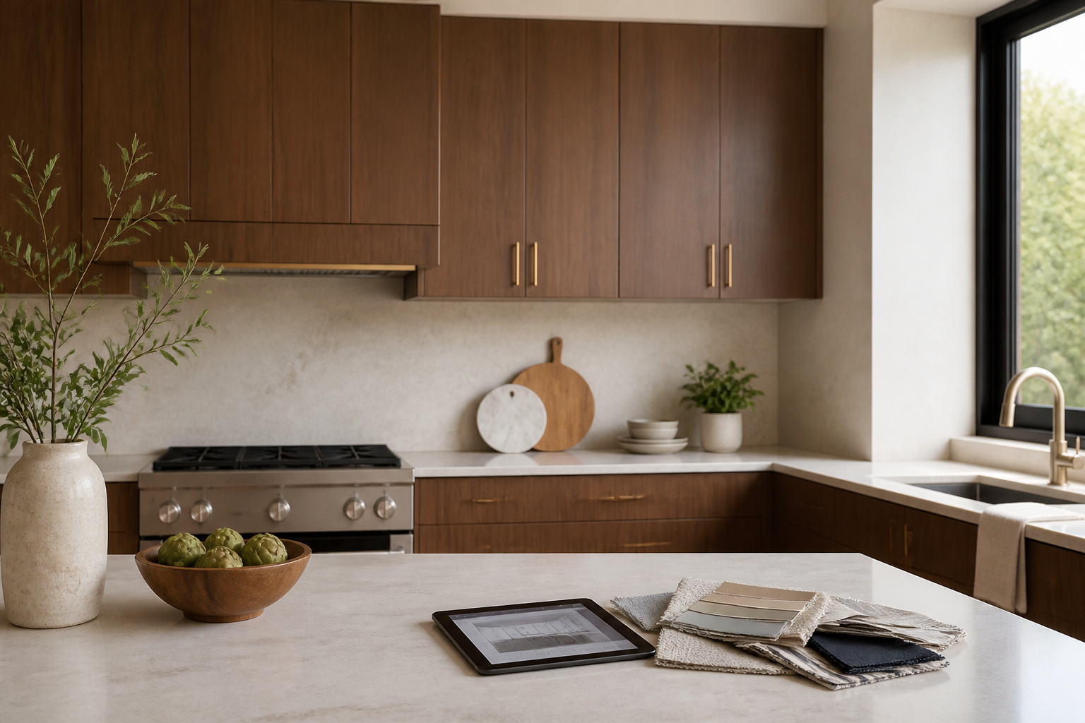 Custom kitchen cabinetry design in progress