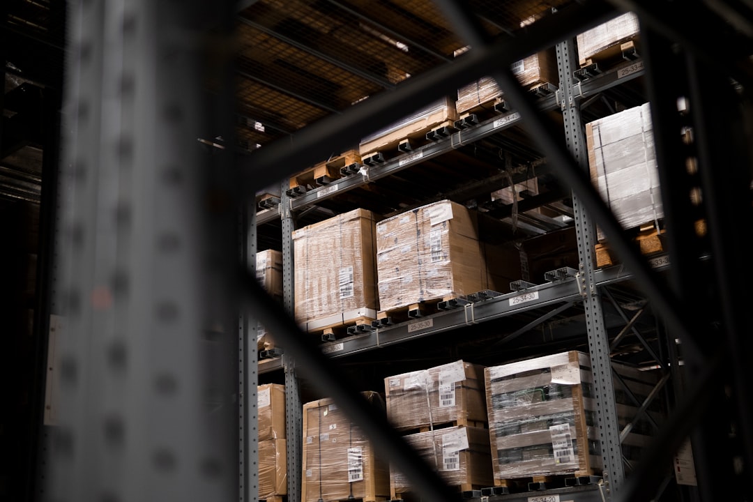Warehouse filled with palletized freight ready for shipment