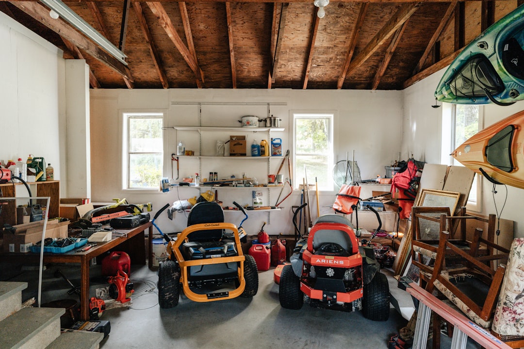 Organized garage shelving and cabinet storage system