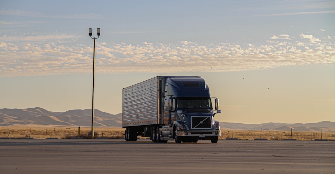 Freight truck on the road representing DirectXpress delivery service